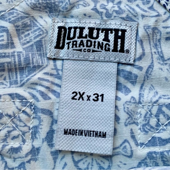 NWT Duluth 2X x31L Heirloom Gardening Bib Overalls Farm Toile Farm Garden Plant - Picture 4 of 10